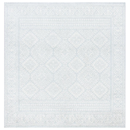 Safavieh 3 x 3 ft. Tulum Contemporary & Vintage Square Rug - Light Grey & Ivory TUL264G-3SQ